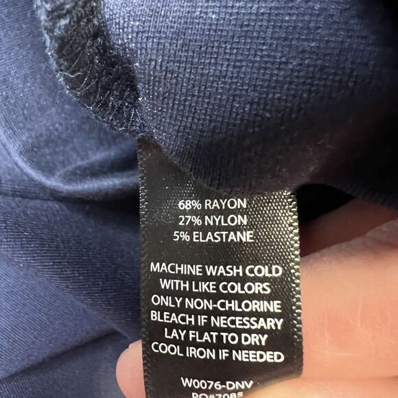 Betabrand Classic Dress Pant Yoga Pants Straight Blue Size Med Stretch Knit - Picture 6 of 12